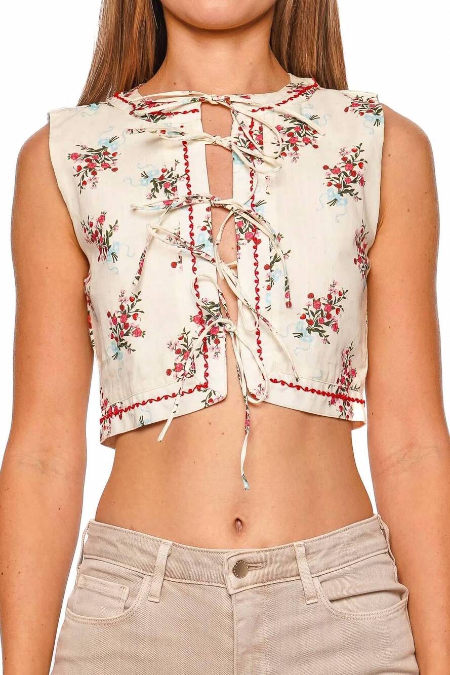 NEW AGUA BENDITA madison vest in multicolor